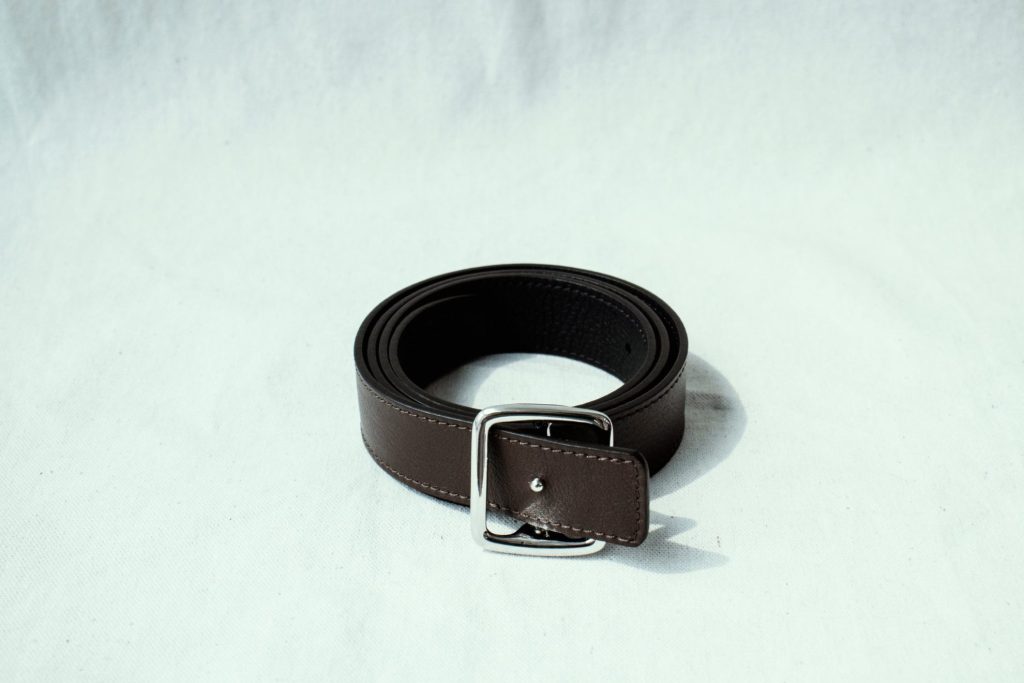 Belt Calf Leather Grained Lagun | 58029
